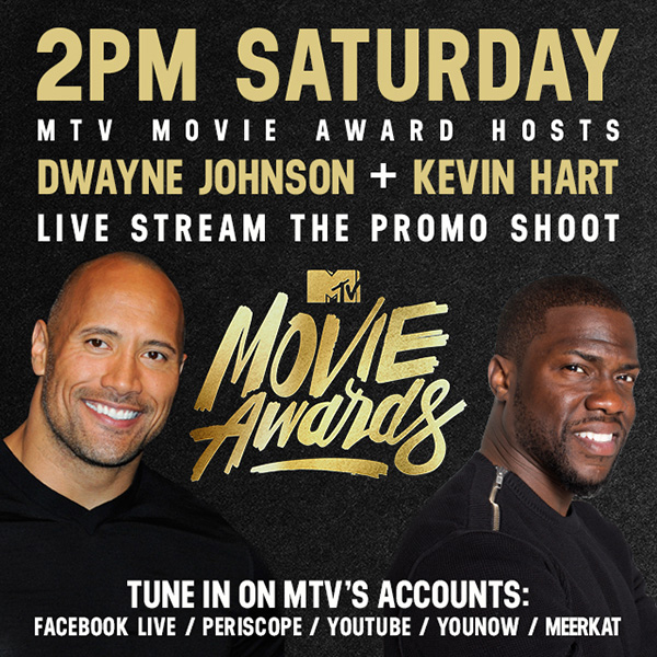bigMTV Movie Awards - Dwayne Johnson y Kevin Hart