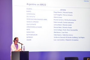 ines-katzenstein-presento-las-galerias-que-participaran-del-programa-de-argentina-plataforma-en-arcomadrid